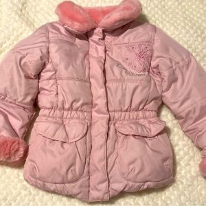 ZERO XPOSUR PINK PUFFER COAT GIRLS SIZE 3T